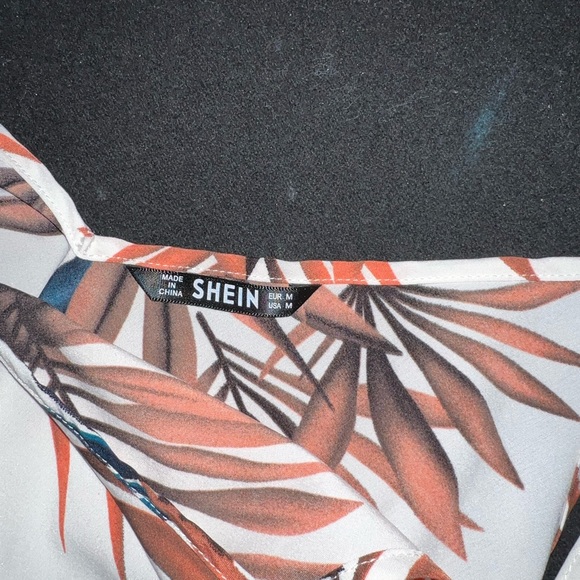SHEIN NWOT Casual sleeveless tropical summer dress Hawaiian - Picture 3 of 4